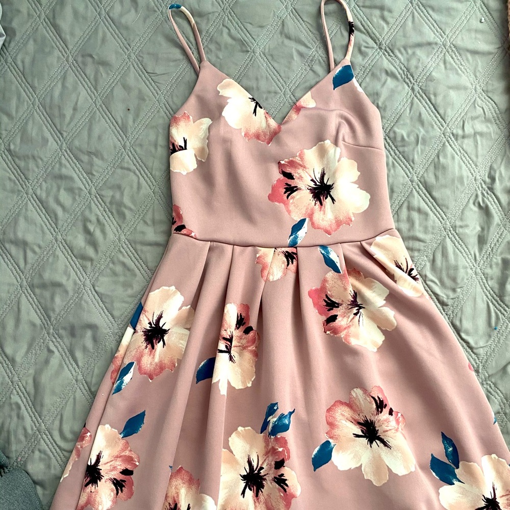 Flower mini dress